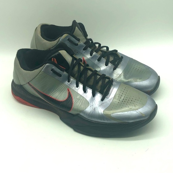 Nike Zoom x Kobe 5 Sneakers Men's 12 Wolf Grey Lace Up Mamba Active Basketball - Picture 1 of 7